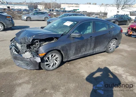 2017 Honda Civic Ex from USA, damaged, VIN 2HGFC2F73HH574277